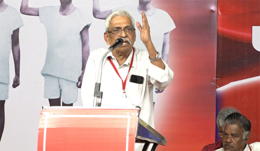 போராட்டத்தை வலிமைப்படுத்தி பகத்சிங் கனவு கண்ட புதிய இந்தியாவை உருவாக்குவோம் சிஐடியு அகில இந்திய துணைத் தலைவர் ஏ.கே.பத்மநாபன் பேச்சு