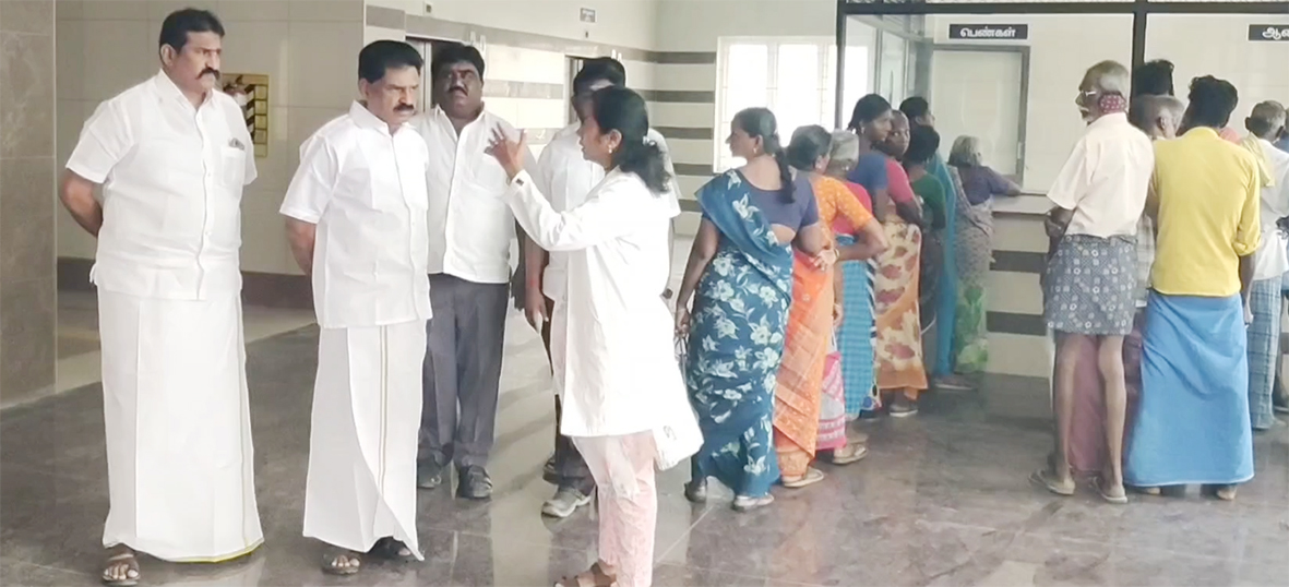 அரசு மருத்துவமனையில் ஆய்வு