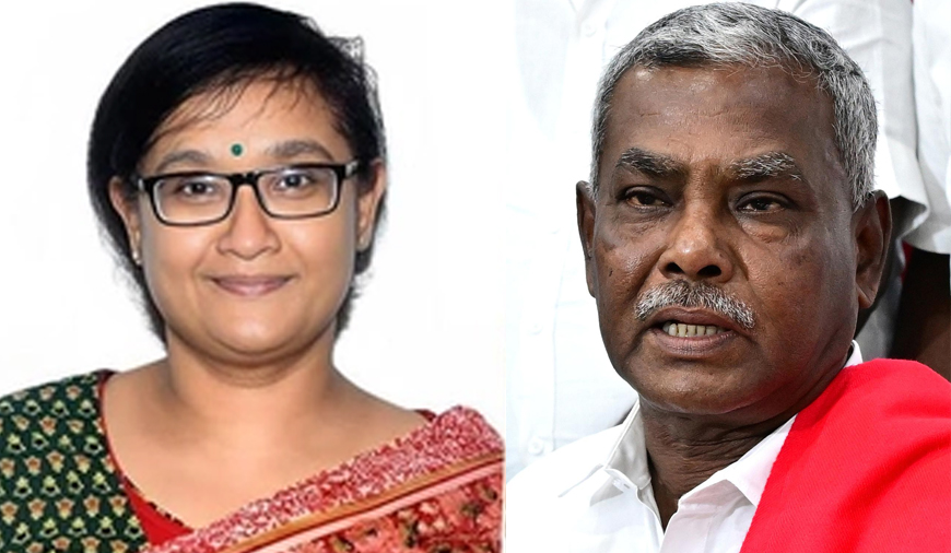 தலைமை தேர்தல் அதிகாரியுடன் சிபிஎம் மாநில செயலாளர் பெ.சண்முகம் சந்திப்பு