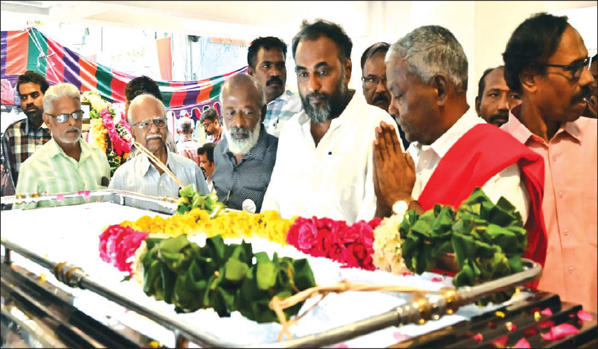 இயக்குநர் வி. சேகரின் மறைவு இடதுசாரி இயக்கத்திற்கு பேரிழப்பு!