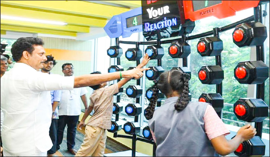 அண்ணா நூற்றாண்டு நூலகத்தில் சிறார் அறிவியல் பூங்கா! அமைச்சர் அன்பில் மகேஸ் பொய்யாமொழி திறந்து வைத்தார்