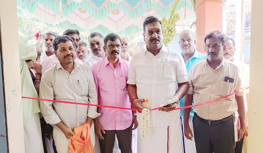 புதியதாக கட்டிய நியாய விலை கடை திறப்பு