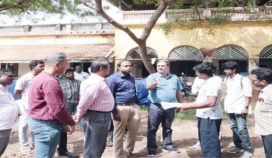 தேவனாம்பட்டினம் பாரம்பரியக் கட்டட மறுசீரமைப்புப் பணி ஆய்வு