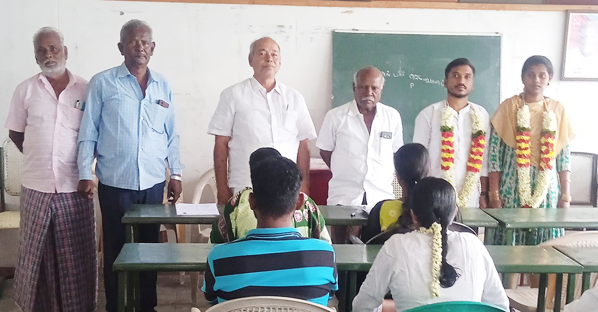சிபிஎம் அலுவலகத்தில் சாதி மறுப்பு திருமணம்