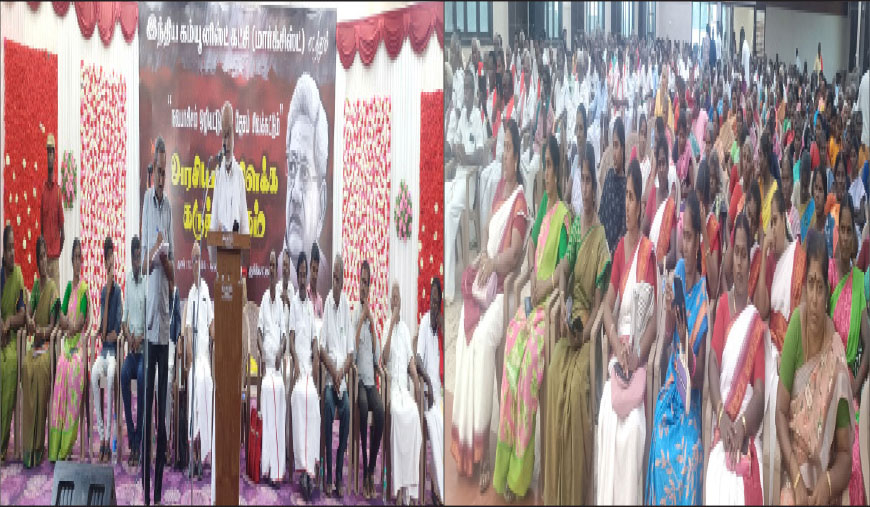‘நவபாசிசம் ஒழியட்டும்; நம் தேசம் சிவக்கட்டும்’ புதுக்கோட்டையில் எம்.ஏ.பேபி அரசியல் கருத்துரை
