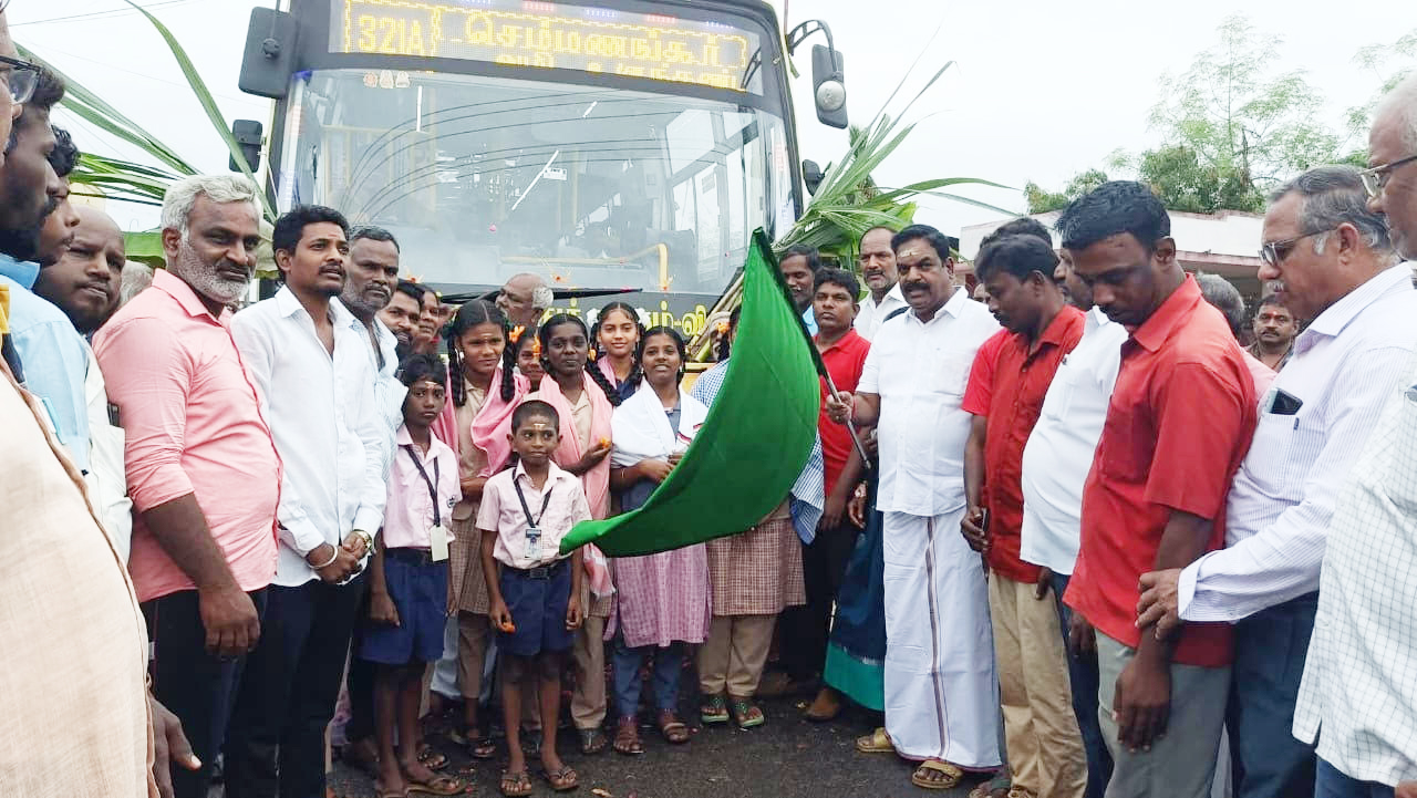 செம்மணங்கூர் புதிய வழித்தட பேருந்து தொடக்கம்