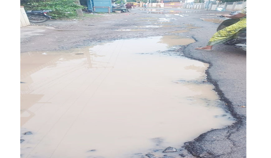 சிதம்பரம் நகரச் சாலைகளை சீரமைக்க மாதர் சங்கம் கோரிக்கை நடவடிக்கை எடுக்காவிட்டால் போராட்டம் அறிவிப்பு