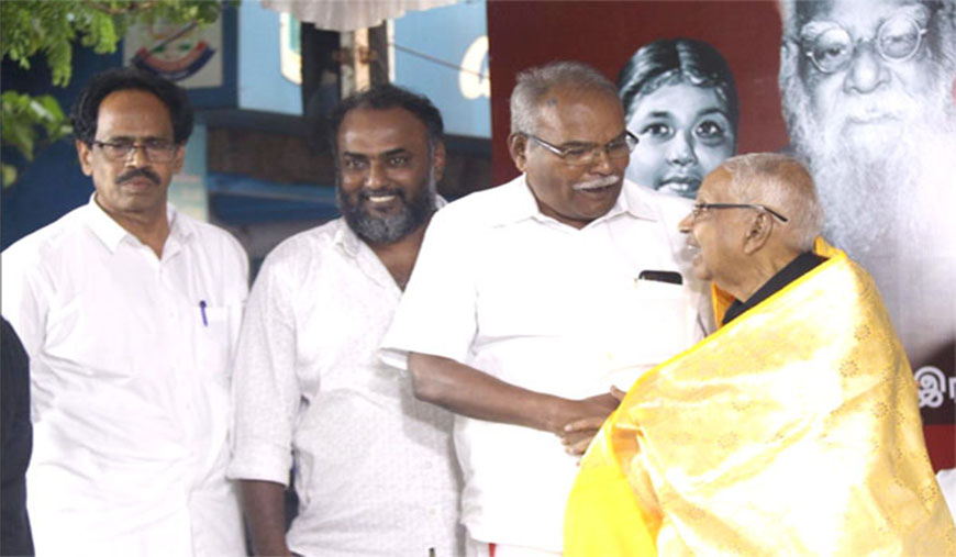 தி.க. தலைவர் கி.வீரமணிக்கு வாழ்த்து