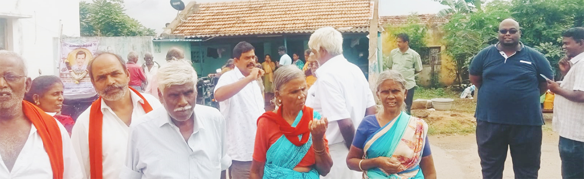 சடலத்தை அடக்கம் செய்ய விடாமல் தடுத்த விஏஒ சிபிஎம் தலைமையில் மக்கள் போராட்டம்