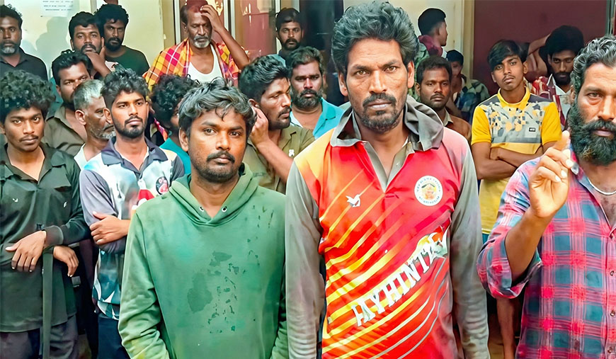 தாயகம் திரும்ப முடியாமல் தவிக்கும் தமிழக மீனவர்கள்