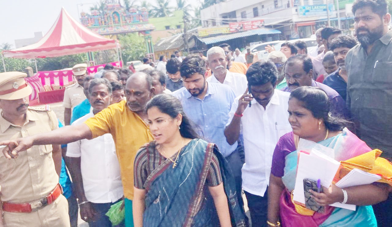 திருவொற்றியூர் 4ஆவது வார்டில் மேயர் ஆர்.பிரியா ஆய்வு
