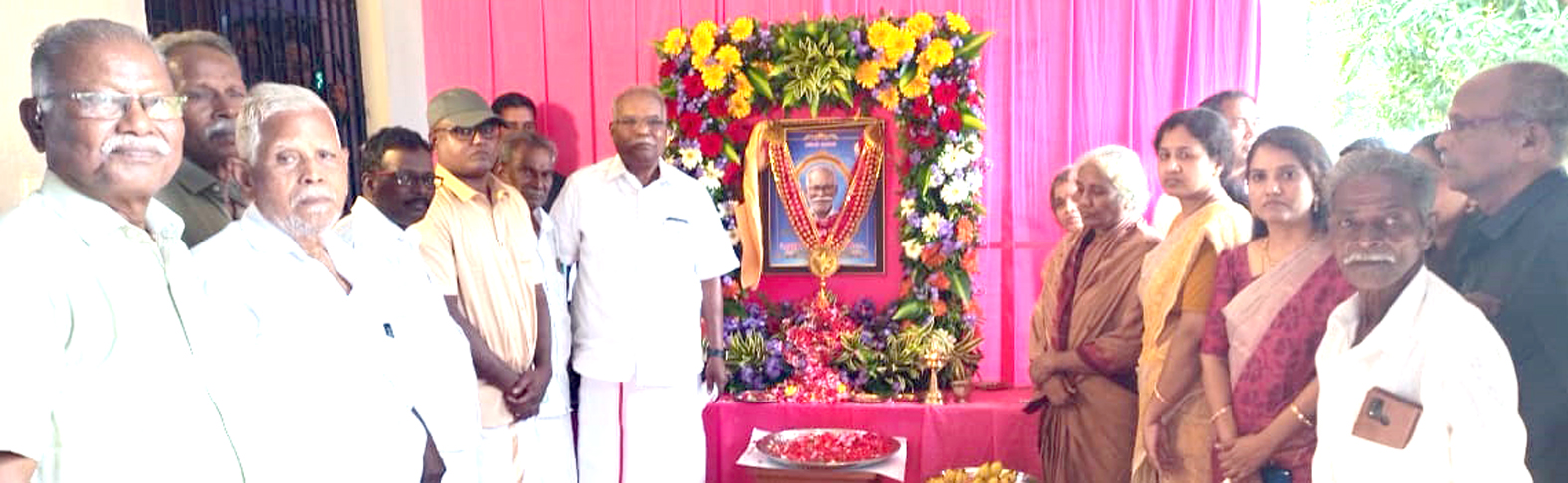 தஞ்சையில் ஆர்.தமிழ்ச்செல்வன் படத்திறப்பு