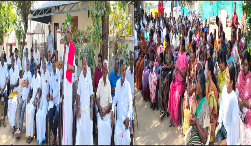 வெண்ணைமலை பிரச்சனை மக்களை அப்புறப்படுத்தும் நடவடிக்கையை எதிர்த்து மார்க்சிஸ்ட் கட்சி ஆதரவோடு தொடர் போராட்டம்!