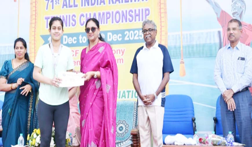 அகில இந்திய ரயில்வே டென்னிஸ்: ஐசிஎப் அணி சாதனை
