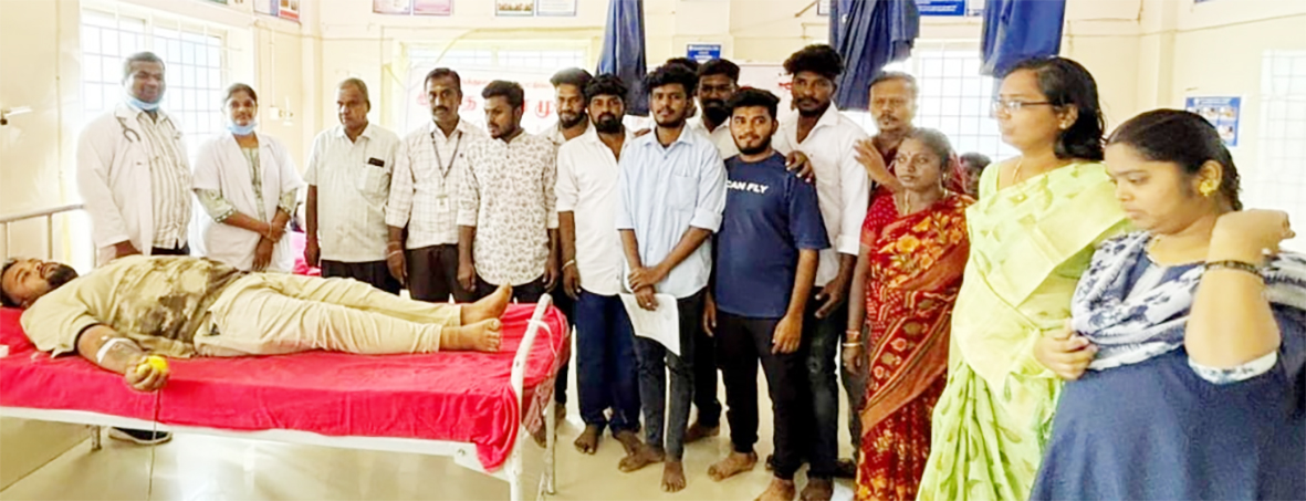 வாலிபர் சங்கம் சார்பில் ரத்ததான முகாம்