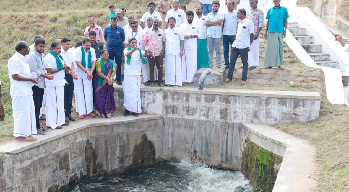 உப்பாறு அணையிலிருந்து பாசனத்திற்கு தண்ணீர் திறப்பு