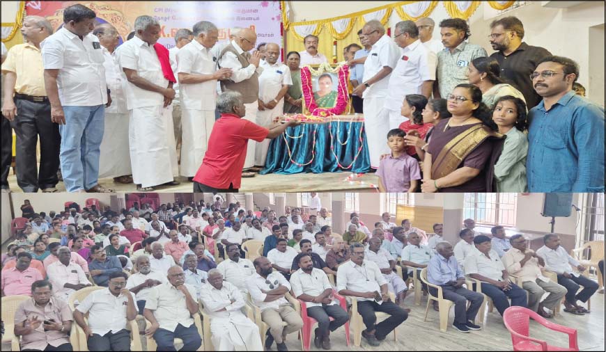 ஜி.சுகுமாரனின் துணைவியார் கே.வசந்தகுமாரி படத்திறப்பு நிகழ்ச்சி: தலைவர்கள் பங்கேற்பு
