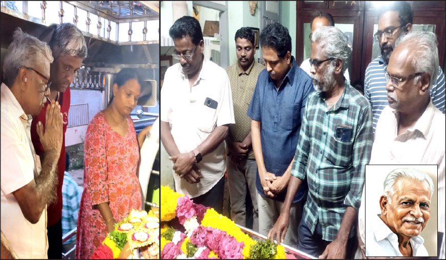 மூத்த எழுத்தாளர் மே.சு. சண்முகம் காலமானார்! இலக்கிய ஆளுமைகள் திரண்டு இறுதி அஞ்சலி