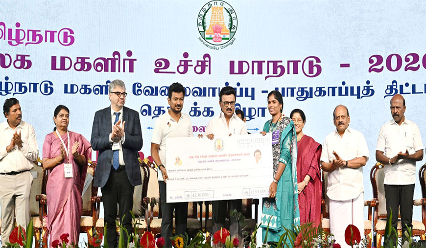3.39 லட்சம் சிறுமியர்க்கு இலவச கருப்பை வாய் புற்றுநோய் தடுப்பூசி! மகளிர் உச்சி மாநாட்டில் முதல்வர் துவக்கி வைத்தார்