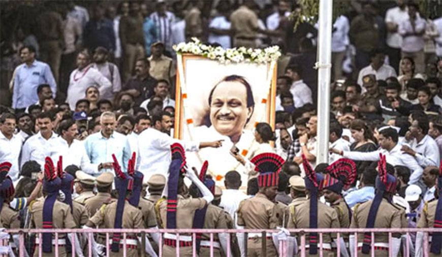 அஜித் பவார் உடல் தகனம்