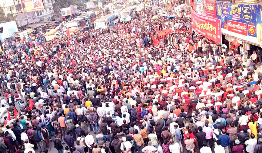 தடையை மீறி மால்டாவில் சிபிஎம் பொதுக்கூட்டம் 50 ஆயிரம் பேர் குவிந்தனர்