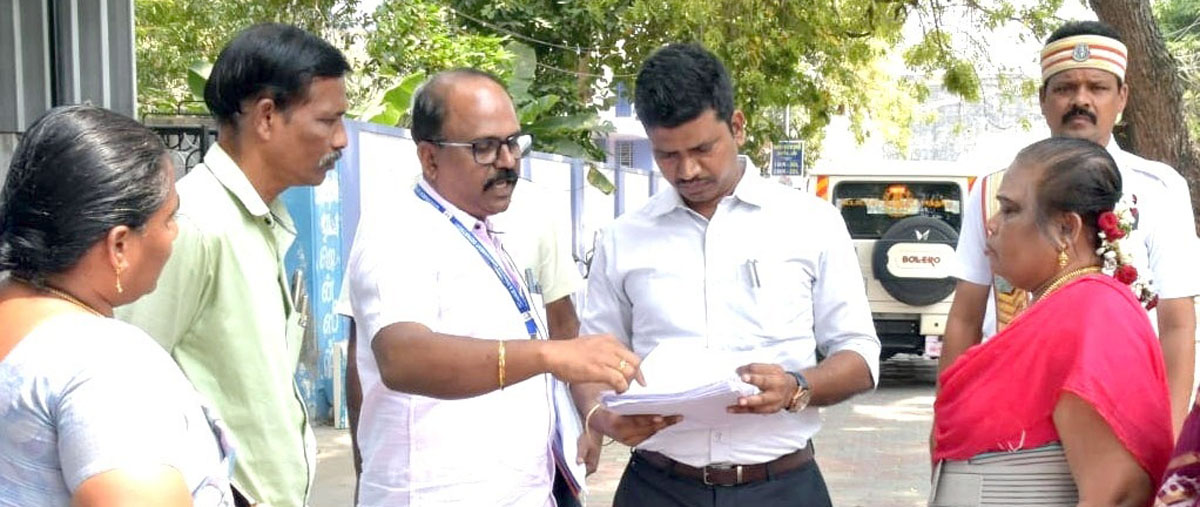 சாத்தூரில் வளர்ச்சித் திட்டப் பணிகள் மாவட்ட ஆட்சியர் ஆய்வு