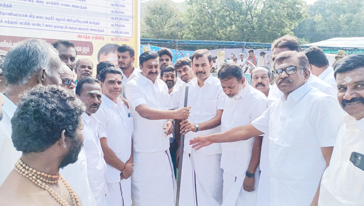 தென்சேரிமலையில் தேர் வெள்ளோட்டம்