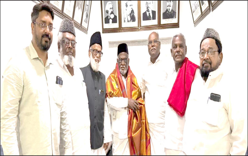 சிபிஎம் தலைவர்களுடன் இந்திய தேசிய லீக் தலைவர்கள் சந்திப்பு