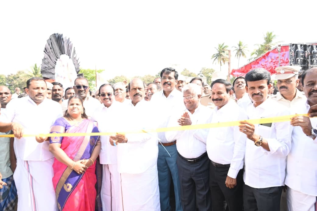 புதிய உயர்மட்ட பாலங்களை அமைச்சர் எ.வ.வேலு திறந்து வைத்தார்