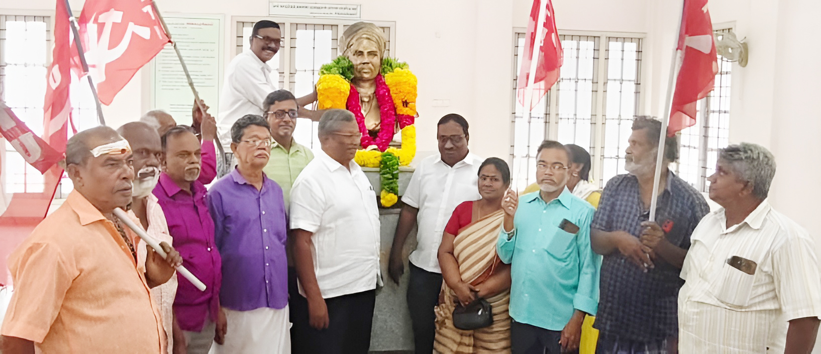 சிந்தனை சிற்பி தோழர் ம.சிங்காரவேலர் 80ஆம் ஆண்டு நினைவு நாளையொட்டி
