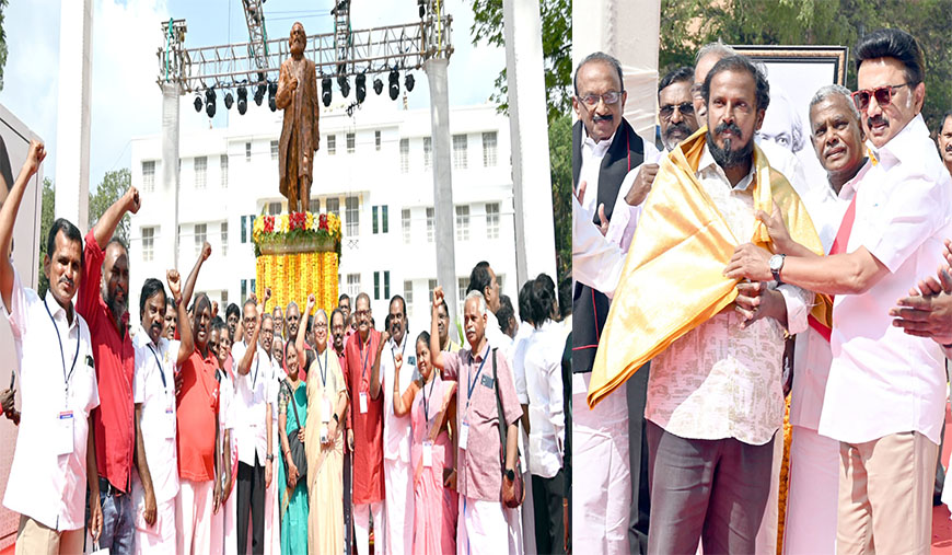 கோடி மனங்களில் எழுந்த மார்க்ஸ் சிலை !