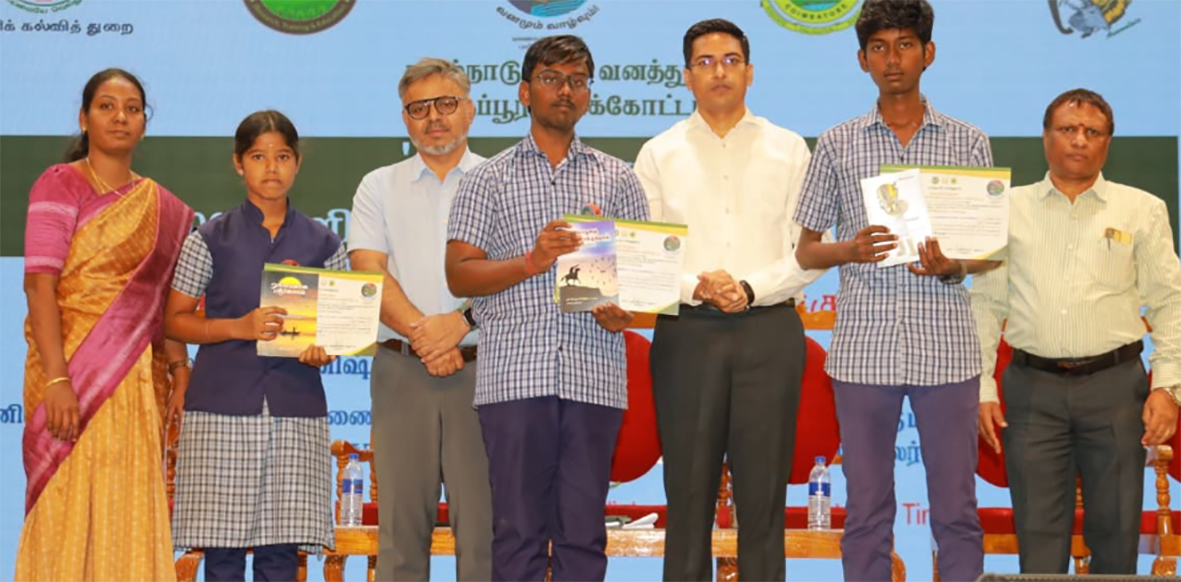 திருப்பூரில் பள்ளி மாணவர்களுக்கான வனமும் வாழ்வும் பயிற்சி நிறைவு