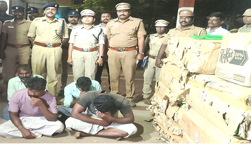 இலங்கைக்கு கடத்தவிருந்த ரூ.9 கோடி போதை மாத்திரைகள் பறிமுதல்: 4 பேர் கைது