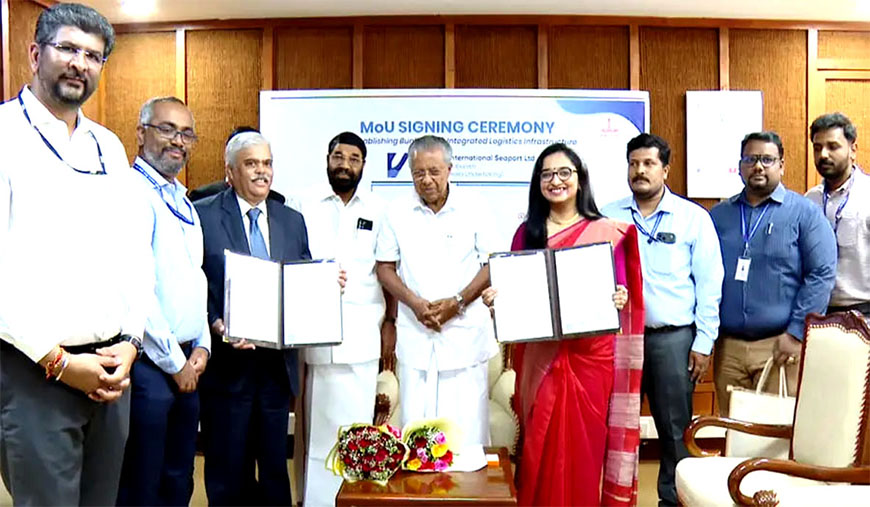 விழிஞ்ஞம் துறைமுகம் ரூ.2,000 கோடி மேம்பாட்டுத் திட்டத்திற்கான புரிந்துணர்வு ஒப்பந்தங்கள்