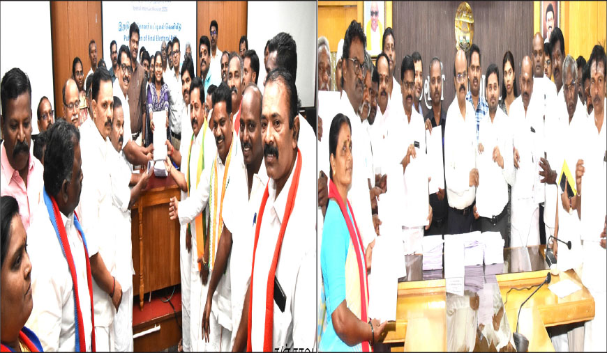 இறுதி வாக்காளர் பட்டியல் வெளியீடு தஞ்சாவூர் - 19.51 லட்சம், திருவாரூர் - 9.79 லட்சம்், கரூர் - 8.45 லட்சம் பேர்