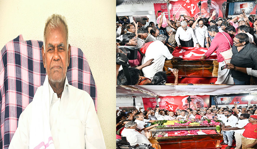 தமிழக அரசியலின் தியாகச் சுடர் அணைந்தது சிபிஐ முதுபெரும் தலைவர் தோழர் ஆர்.நல்லகண்ணு காலமானார்!