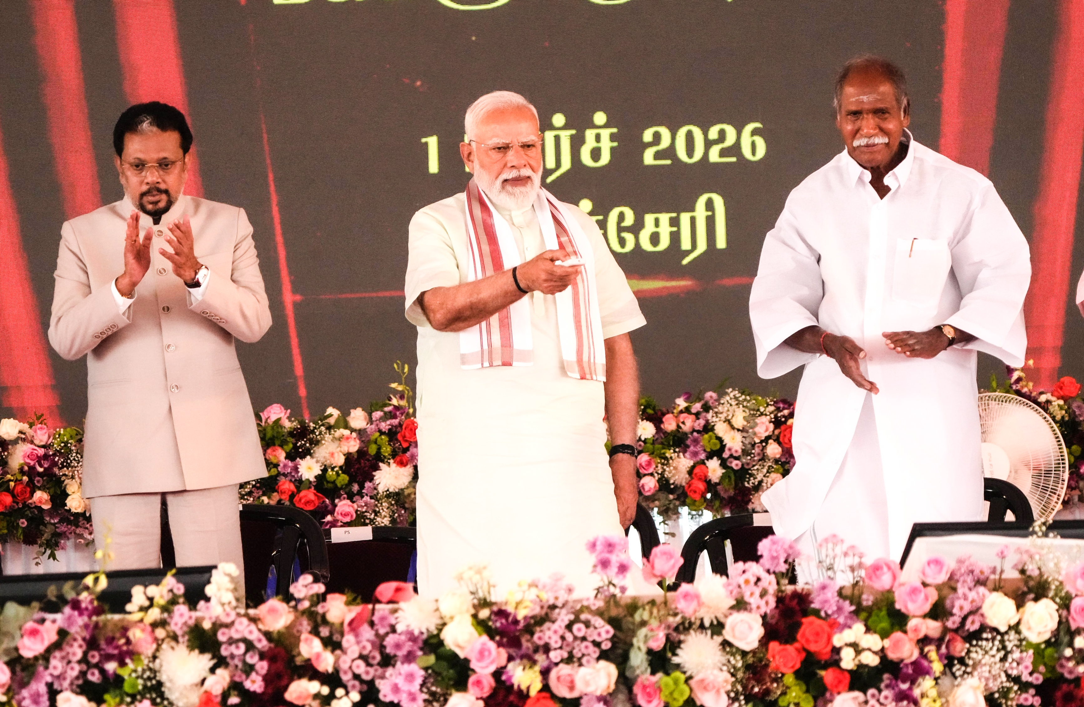 புதுச்சேரிக்கு மாநில அந்தஸ்து வழங்கிடுக முதல்வர் ரங்கசாமி பிரதமரிடம் கோரிக்கை