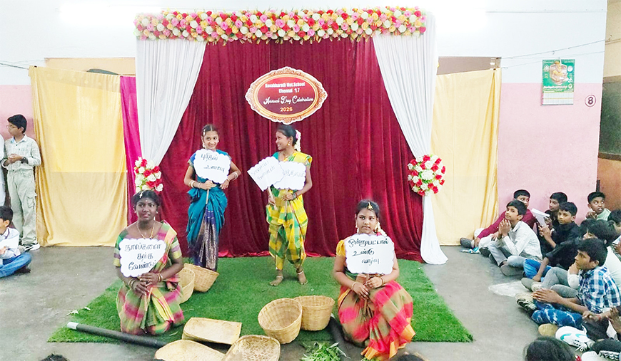 நவபாரத் பள்ளி ஆண்டு விழாவில் சாதி ஒழிப்பு கலை நிகழ்ச்சிகள்