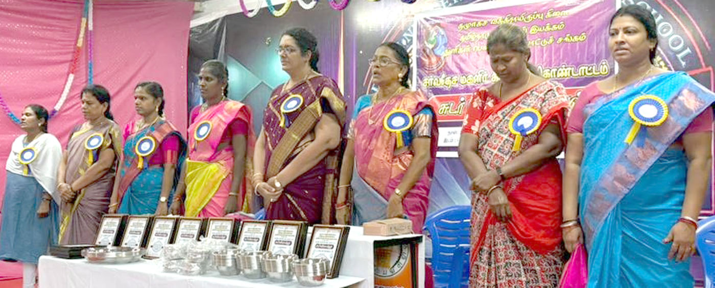 கூமாபட்டி வி.எம்.மழலையர் பள்ளியில் பெண்களுக்கு சுடர்மங்கை விருது