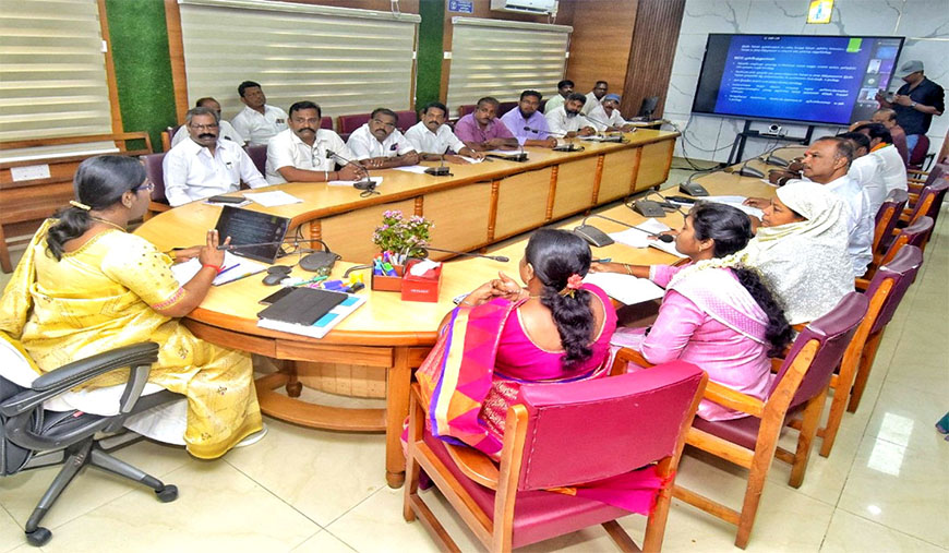 அங்கீகரிக்கப்பட்ட அரசியல் கட்சி பிரதிநிதிகளுடன் குமரி மாவட்ட ஆட்சியர் கலந்தாய்வு