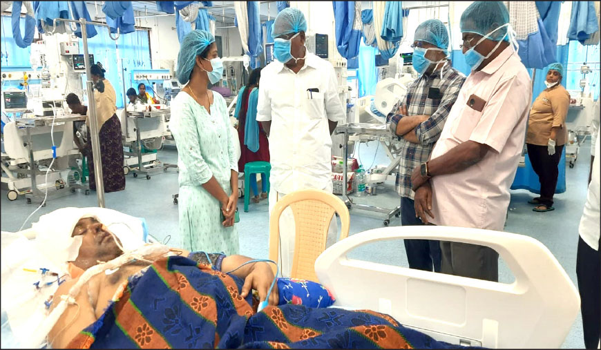 நேரில் நலம் விசாரித்த சிபிஎம் தலைவர்கள்
