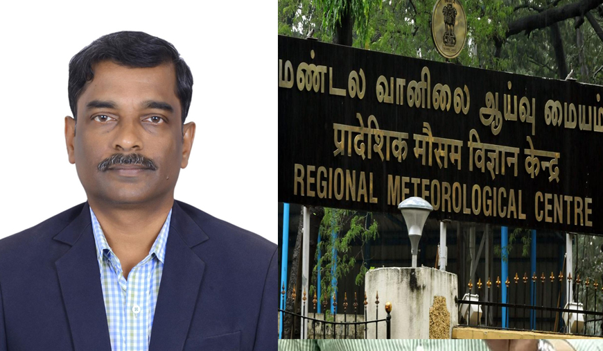 தென்மண்டல வானிலை ஆய்வு மையத்தின் தலைவராக சிவானந்த தாமோதர பை பொறுப்பேற்பு!
