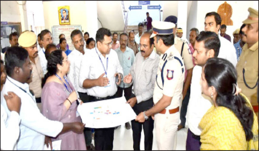 பாளை அரசு பொறியியல் கல்லூரி வாக்கு எண்ணிக்கை மையத்தில் ஆட்சியர் ஆய்வு