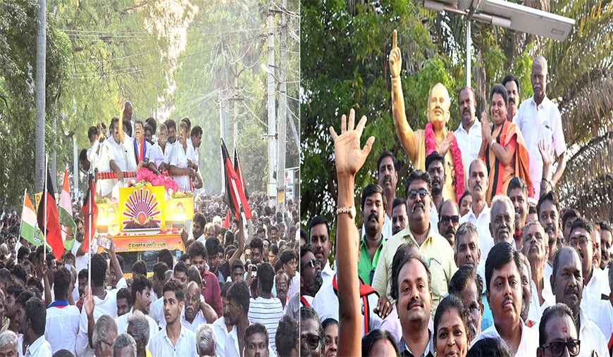 திருச்செந்தூர் திமுக வேட்பாளர் அனிதா ராதாகிருஷ்ணன் வேட்பு மனு தாக்கல்