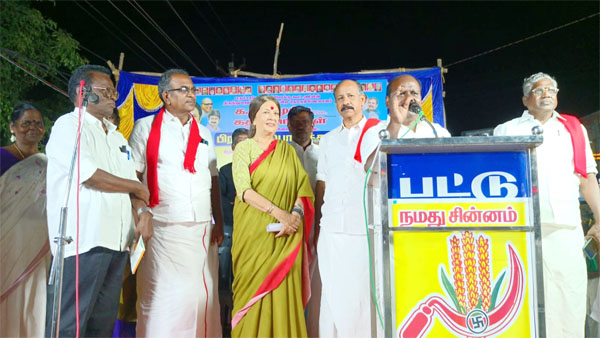 சிபிஐ வேட்பாளர் க. மாரிமுத்துவுக்கு வாக்கு சேகரிப்பு