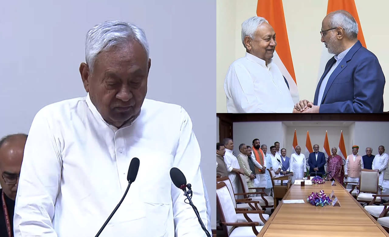 மாநிலங்களவை உறுப்பினராக நிதிஷ் குமார் பதவியேற்பு!