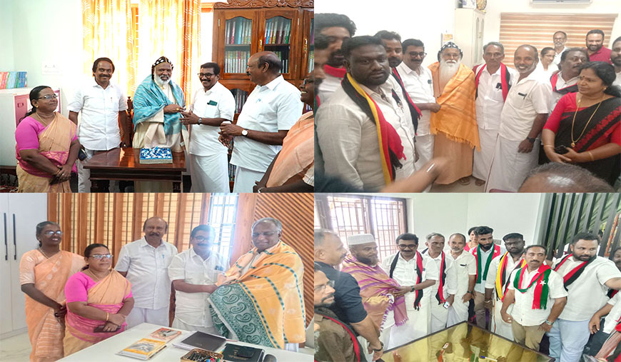 பத்மநாபபுரம் தொகுதி சிபிஎம் வேட்பாளர் ஆர்.செல்லசுவாமிக்கு ஆயர்கள், திருவிதாங்கோடு இமாம் வாழ்த்து