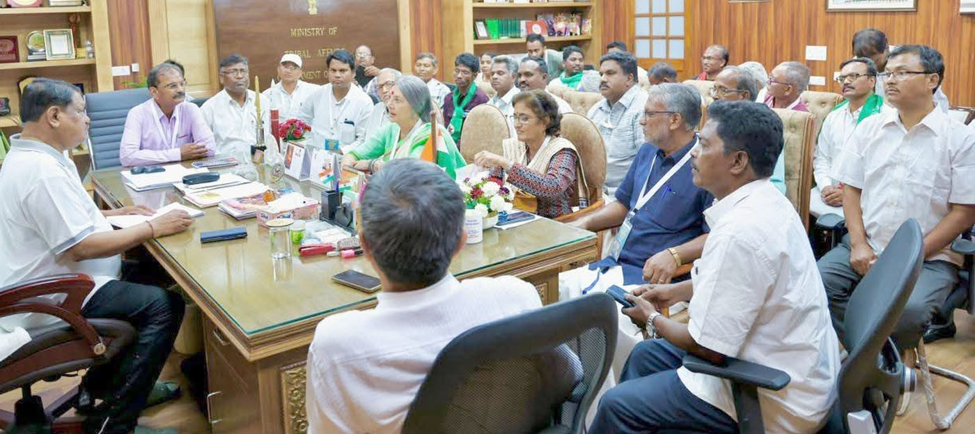 வன உரிமை, பெசா சட்டங்கள் மீறப்படுகிறது! ஒன்றிய அமைச்சரிடம் ஆதிவாசி அதிகார் ராஷ்டிரிய மஞ்ச் மனு