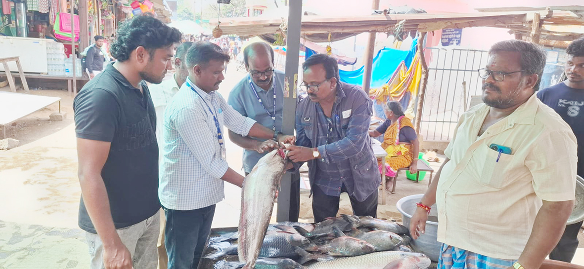 ஒகேனக்கலில் உணவு பாதுகாப்புத்துறையினர் திடீர் ஆய்வு