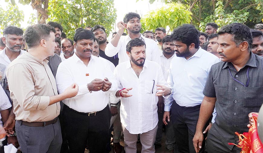 திருவான்மியூரில் மீனவர் நலத்துறை அமைச்சர் ஶ்ரீநாத் ஆய்வு